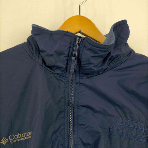 コロンビア Columbia 企業ロゴ 裏地フリース ナイロンジャケット メンズ import:XL