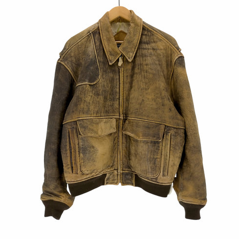 JACKET LEATHER A-2 シープスキン レザーフライトジャケット メンズ
