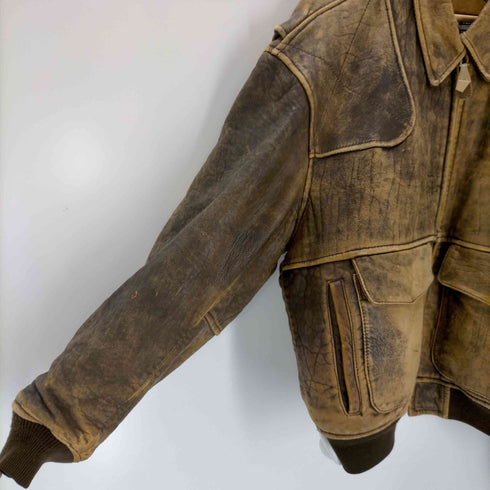 JACKET LEATHER A-2 シープスキン レザーフライトジャケット メンズ