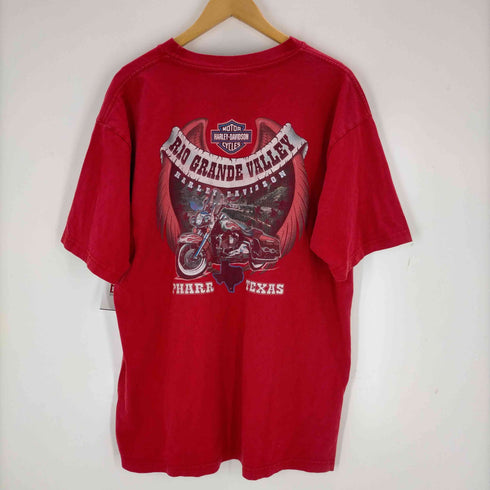 ハーレーダヴィットソン HARLEY DAVIDSON 90s USA製 RIO GRANDE VALLEY Tシャツ メンズ JPN:XL