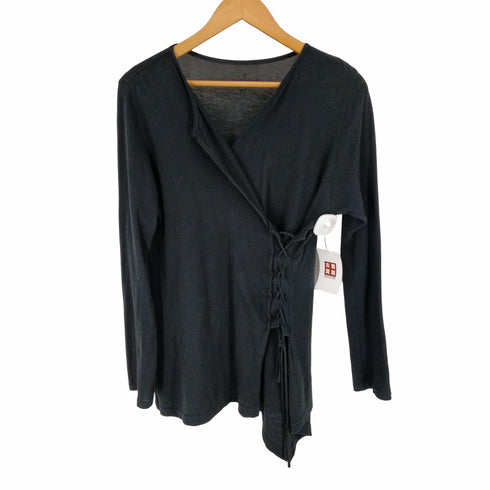 ヨウジヤマモト Yohji Yamamoto 00S レイヤード レースアップカットソー L/S レディース JPN:2