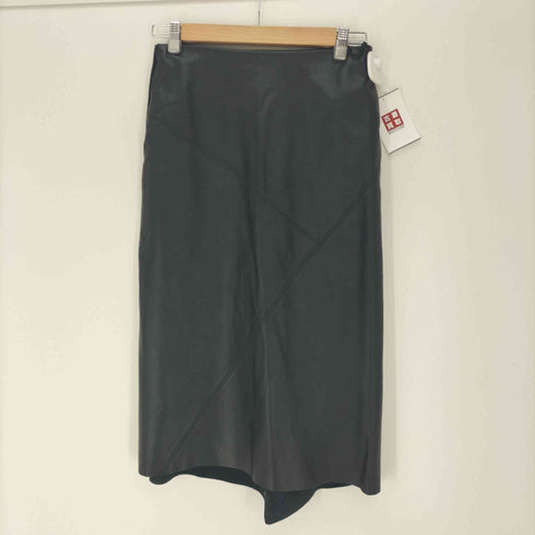 ダナキャランニューヨーク DKNY ラムレザー ロングスカート レディース JPN:2