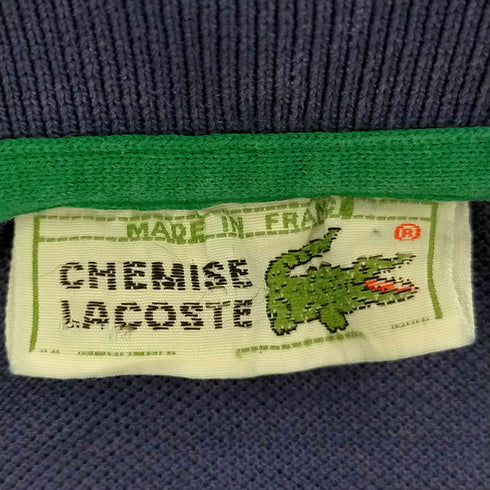 シュミーズ ラコステ CHEMISE LACOSTE 70s フランス製 刺繍ポロシャツ メンズ