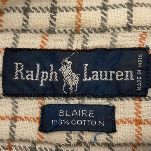ラルフローレン RALPH LAUREN BLAIRE チェックボタンダウンシャツ メンズ JPN:XL