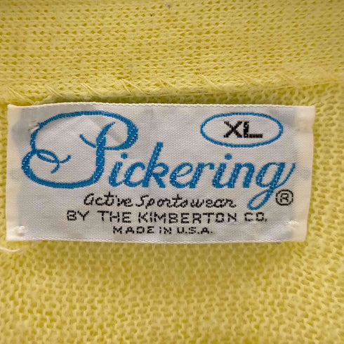 Pickering 90s USA製 刺繍 アクリルカーディガン メンズ JPN:XL