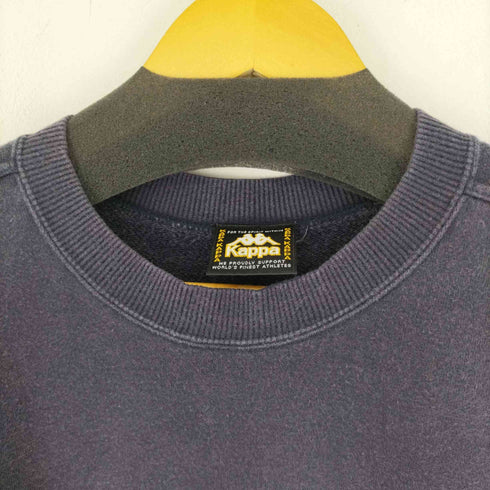 カッパ Kappa 90-00s エルボーパッチ フロントロゴ スウェット メンズ JPN:L