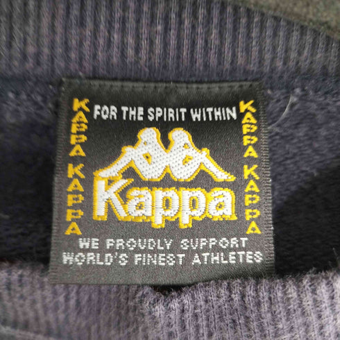 カッパ Kappa 90-00s エルボーパッチ フロントロゴ スウェット メンズ JPN:L