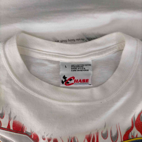 チェイス CHASE 90s USA製 レーシングプリントTシャツ メンズ JPN:L