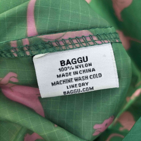 バグゥ BAGGU リップストップ カンガルー柄 ナイロンエコバッグ レディース