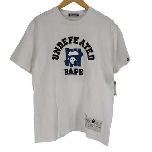 アベイシングエイプ A BATHING APE COLLEGE TEE メンズ JPN:L