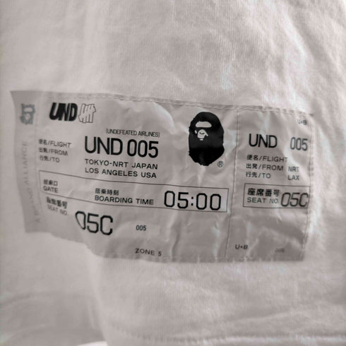 アベイシングエイプ A BATHING APE COLLEGE TEE メンズ JPN:L
