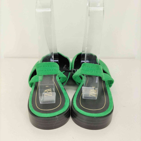 ザラ ZARA スウェード フラット パンプス レディース EUR:36