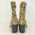 ザラ ZARA snake skin print leather heeled ankle boots スネークスキンプリントレザーヒールアンクルブーツ レディース EUR:36