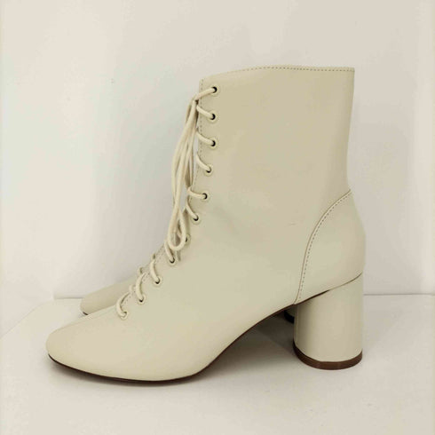 ザラ ZARA レザー アンクル レースアップ ブーツ レディース EUR:36