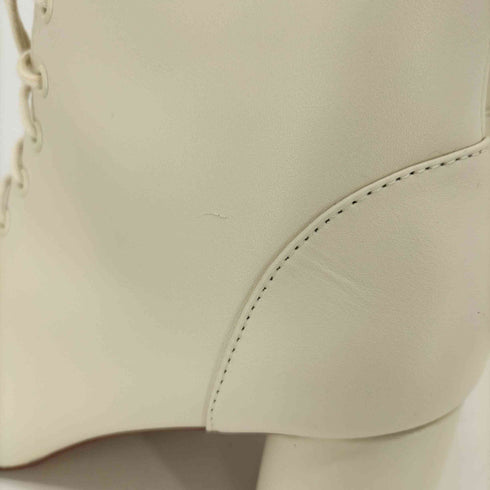 ザラ ZARA レザー アンクル レースアップ ブーツ レディース EUR:36