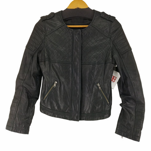ローズバッド ROSE BUD ラムレザーシングルライダースジャケット レディース JPN:M
