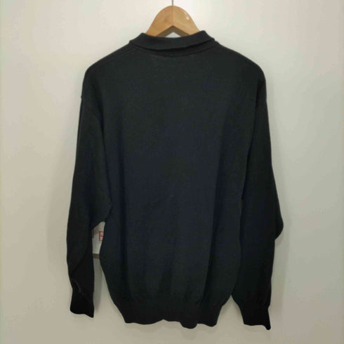 ランセル LANCEL 90-2000s ロゴ刺繍 コットンニット ロングスリーブプルオーバー メンズ import:M