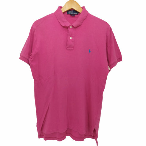 ポロバイラルフローレン Polo by RALPH LAUREN 80-90s ロゴ刺繍 ポロシャツ メンズ import:L