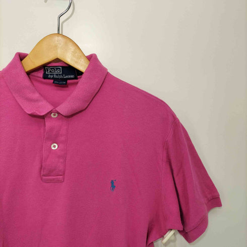 ポロバイラルフローレン Polo by RALPH LAUREN 80-90s ロゴ刺繍 ポロシャツ メンズ import:L