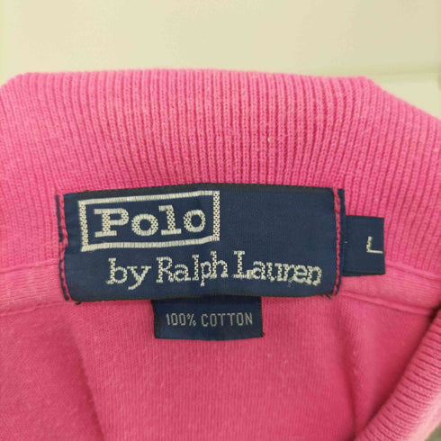 ポロバイラルフローレン Polo by RALPH LAUREN 80-90s ロゴ刺繍 ポロシャツ メンズ import:L