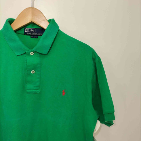 ポロバイラルフローレン Polo by RALPH LAUREN 80-90s ロゴ刺繍 ポロシャツ メンズ import:L