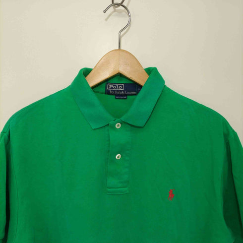 ポロバイラルフローレン Polo by RALPH LAUREN 80-90s ロゴ刺繍 ポロシャツ メンズ import:L