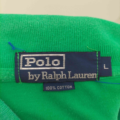 ポロバイラルフローレン Polo by RALPH LAUREN 80-90s ロゴ刺繍 ポロシャツ メンズ import:L