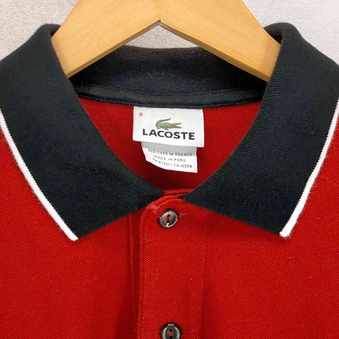 ラコステ LACOSTE 刺繍ロゴ ラコステ 半袖ポロシャツ メンズ 8