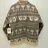 ECUADORIAN COLLECTIONS フォークロア柄 エクアドル製 ハンドメイド ジップアップウールジャケット メンズ import:M