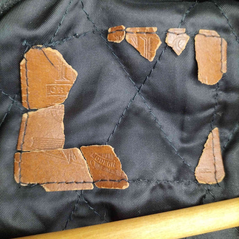 裏地キルティング バックレース レザーブルゾン THREE STAR ZIPPER メンズ JPN:M
