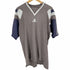 アディダス adidas 90~00S 万国旗タグ パフォーマンスロゴ刺繍VネックフットボールTシャツ メンズ import:M
