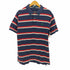 ポロバイラルフローレン Polo by RALPH LAUREN 90S ポニー刺繍 ボーダー S/S ポロシャツ メンズ import:L