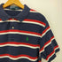 ポロバイラルフローレン Polo by RALPH LAUREN 90S ポニー刺繍 ボーダー S/S ポロシャツ メンズ import:L
