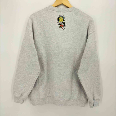 エクストララージ XLARGE CREWNECK SWEAT クルーネック タトゥー スカル プリント ラインストーン スウェット Y2K メンズ JPN:M