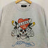 エクストララージ XLARGE CREWNECK SWEAT クルーネック タトゥー スカル プリント ラインストーン スウェット Y2K メンズ JPN:M