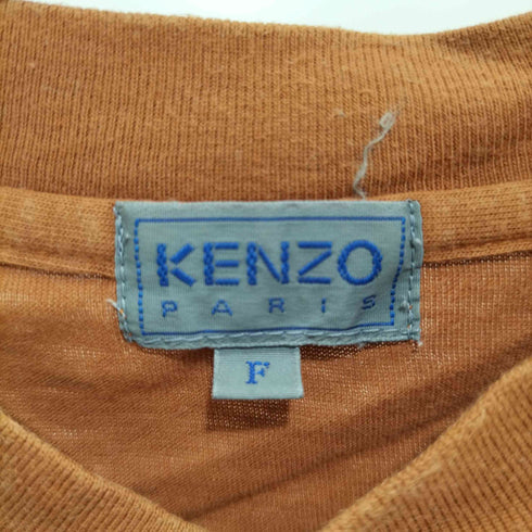 ケンゾーパリス KENZO PARIS 80-90s ロゴ刺繍 ヘンリーネックTシャツ メンズ FREE