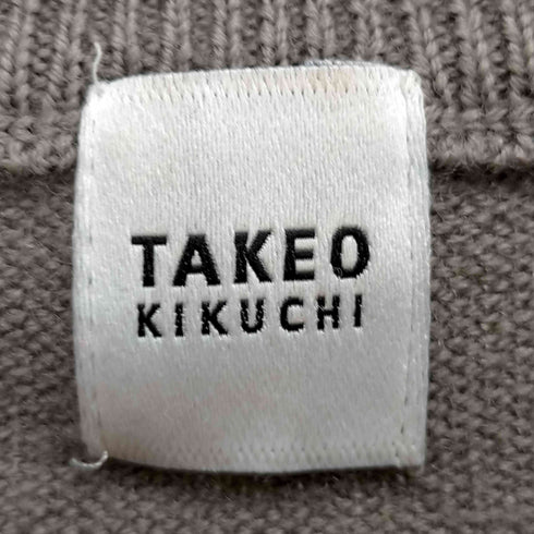 タケオキクチ TAKEO KIKUCHI TAKEO KIKUCHI流ガンジーニットプルオーバー メンズ JPN:3