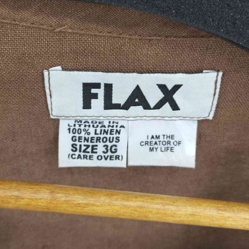 フラックス FLAX リネン100% リトアニア製ジャケット メンズ 3G