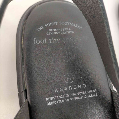 フットザコーチャー foot the coacher レザースリッポンサンダル メンズ 8