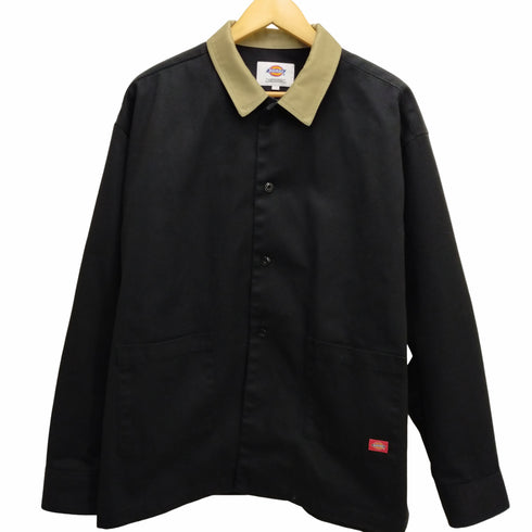 ディッキーズ Dickies TC素材バイカラーワークシャツ メンズ import:XL