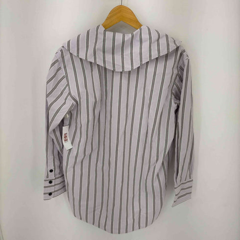 ガニー Ganni 21AW ストライプ セーラーカラー L/S ブラウス レディース 32