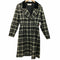 イヴサンローラン Yves Saint Laurent 80-90s ベロア切替 チェック柄 ダブルチェスターコート レディース 9A3