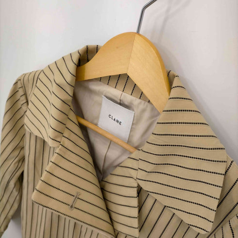 クラネ CLANE MIX STRIPE TRENCH COAT レディース JPN:36