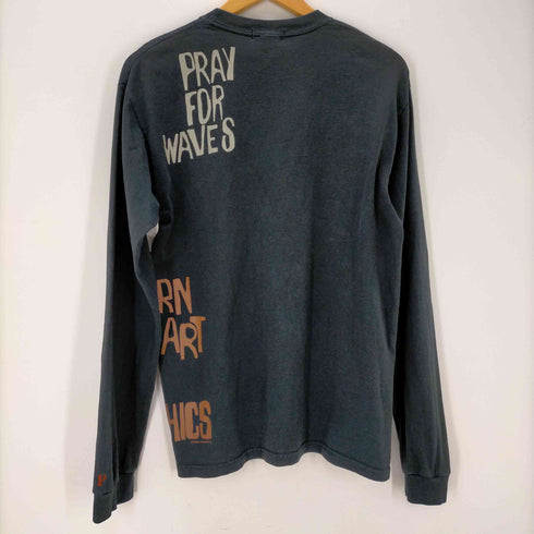 palm graphics OLD 多面刷り メッセージプリント 長袖 Tシャツ メンズ JPN:2