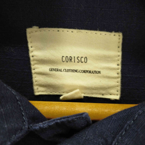 コリスコ CORISCO バック刺繍 ミリタリーシャツ メンズ JPN:M