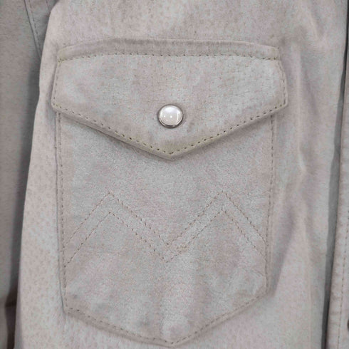 バフィ BAFFY ピッグレザー ウエスタンシャツ メンズ JPN:L