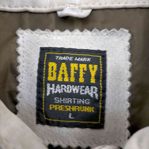 バフィ BAFFY ピッグレザー ウエスタンシャツ メンズ JPN:L