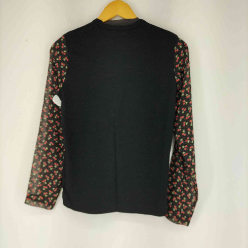 トリココムデギャルソン tricot COMME des GARCONS 袖切替 チェリー柄 L/Sカットソー レディース JPN:S