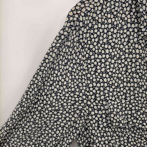 ザラ ZARA フラワー L/S シャツワンピース レディース import:S