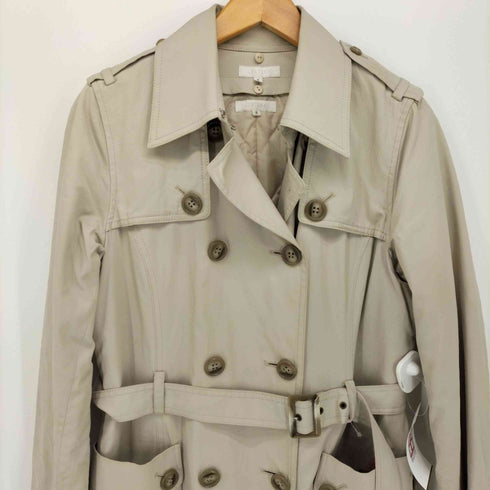 レステラ LESTERA 裏地キルティング ファー付 トレンチコート レディース JPN:9号